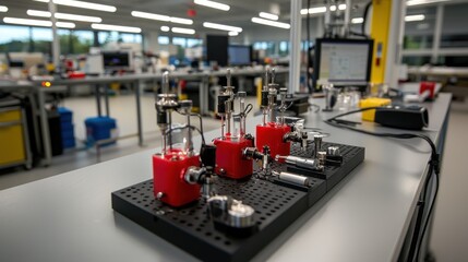 Decorative Industrial Machinery in Modern Workspace Setting