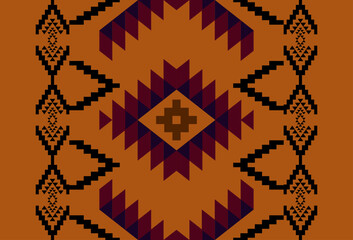 abstract Traditional geometric ethnic fabric pattern ornate elements with ethnic patterns design for textiles, rugs, clothing, sarong, scarf, batik, wrap, embroidery, print, curtain, carpe
