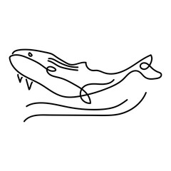 Fototapeta premium Animal Doodle Line Art Illustration