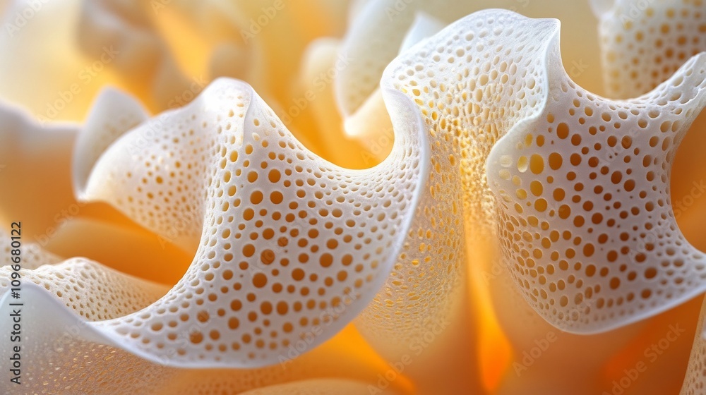 Poster captivating organic details and intricate patterns captured in soft diffuse lighting with a macro pe