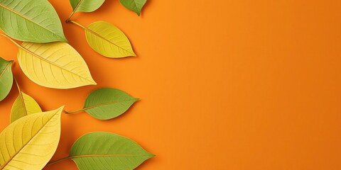 Fototapeta premium Organic and natural-looking abstract leaf shapes on a warm brown background with subtle texture effect, natural, organic