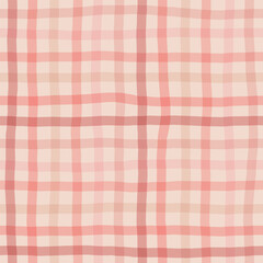 Cute seamless abstract checkered pattern. Vector Pastel background. Scandinavian style