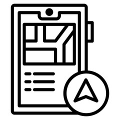 Fototapeta premium Navigation icon element fo design