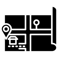 map icon element fo design