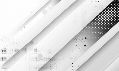 Modern White Background with Gradient Stripes and Dots for Business and Social Media