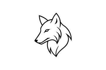 A Fox Vector Black Silhouette