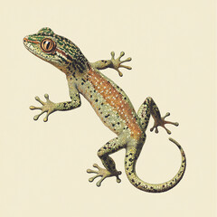 Naklejka premium Close-up of a gecko