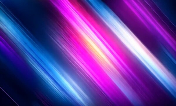 A vibrant abstract background featuring diagonal lines in shades of blue and pink