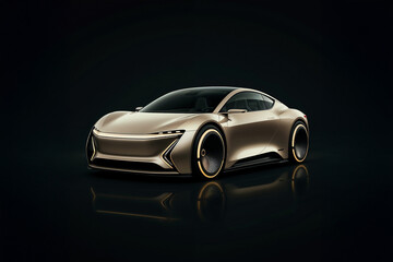 Electric car, futuristic and modern designs, high-tech
sport car, Ai generative  