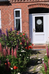 Schöner Vorgarten im Zentrum der Stadt Westerland auf Sylt