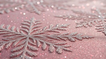 Shimmering pink and silver background with fractal pattern, pink sparkling, stunning patterns, mesmerizing visuals