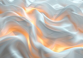 Fototapeta premium Luxurious Holographic Background with Soft Gradient Waves and Iridescent Curves