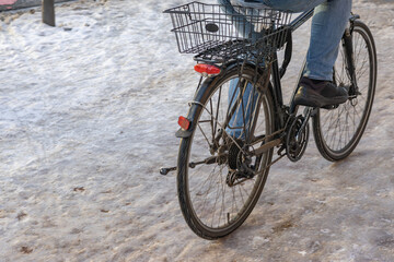 Obraz premium Winter_Cyclist
