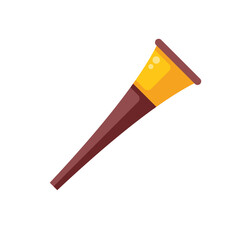 Long straight horn used for announcing events in medieval times