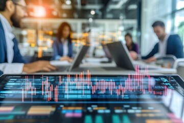 Group of people working on laptops at a table