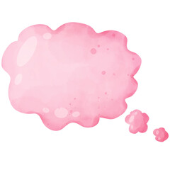 hand painted watercolor speech bubbles