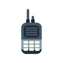 Obraz premium Portable walkie talkie radio transceiver for professional communication