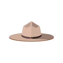 Canadian policeman hat. Canada. vector