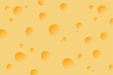 cheese, background in the form of cheese. creative background. vector