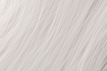 Light Gray Abstract Background Made of Blurry Thin Lines. Close Up Of White or Gray Hair. Layout With Fine Lines Looking Like White Hair. Modern Background. No Text. White-Gray Striped Texture.