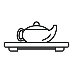 Teapot brewing a traditional beverage, representing a moment of calm and cultural appreciation