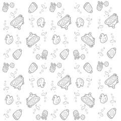 bathroom icons pattern