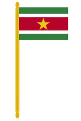 flag of suriname, flag of suriname on white, flag of suriname png, flag, flag of suriname country, suriname, country of suriname, flag, travel, png, sticker, nation, flag of suriname on pole
