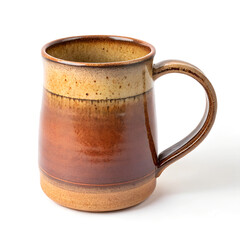 Rustic Ceramic Mug with Handle for Coffee and Tea