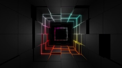 VJ abstract light event particles concert intro game edm music stage party openers titles led neon tunnel background