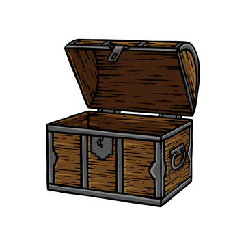 recommend clip art: vintage style treasure chest illustration