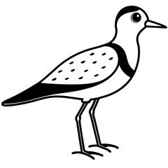 Vector Line Art of a Cute Crocodile - Cartoon Animal Illustration, Logo Icon, Clipart