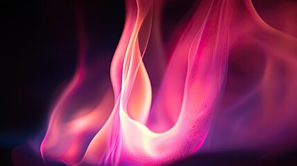 A slightly large sized white flame with pink and red rainbow hues, center focused, coming out of a heart, music details, design should be musically 