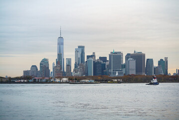Obraz premium Downtown NYC from the Hudson river