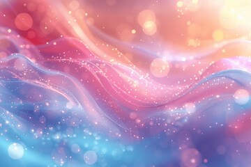 Obraz premium Pastel Light Blue White Background Bokeh Lights Holographic Rainbow Lens Flare Vector High Quality