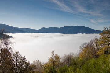 Brume sur les Vosges