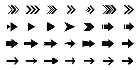 Arrows icon set. Arrow. Arrow black vector. Arrows vector collection. Vector illustration