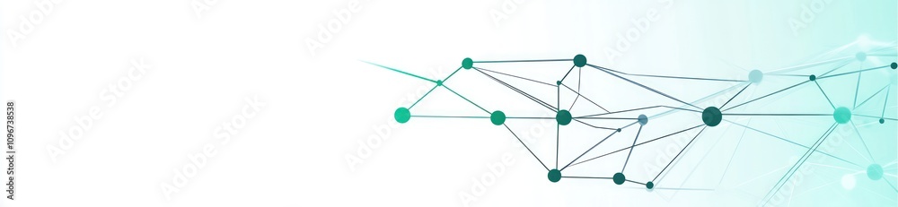 Aufkleber Abstract graphic with interconnected lines and nodes, symbolizing data and technology.