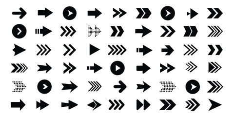 Big of arrow vector set. Arrow icon. Arrow vector collection. Arrow. Cursor. Modern simple arrows. Vector illustration