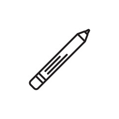Eyeliner icon thin line vector isolated