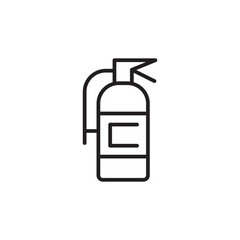 Fire extinguisher icon thin line vector isolated