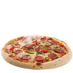 pizza isolated on white