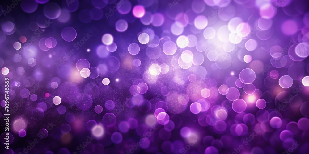 Poster a mesmerizing purple bokeh background with a soft, dreamy quality. the blurred lights create a sense