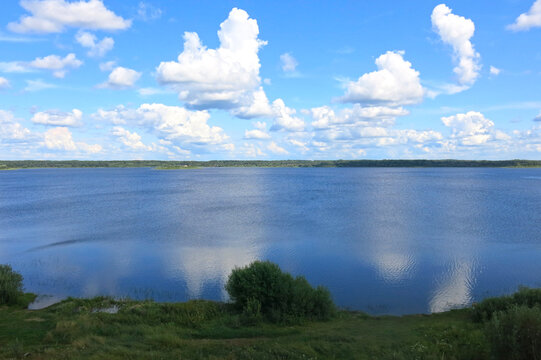 summer view of Lake Solomeno on Toropets
