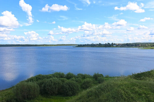 summer view of Lake Solomeno on Toropets