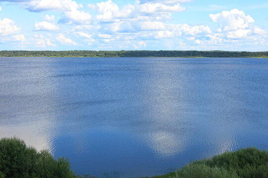 summer view of Lake Solomeno on Toropets