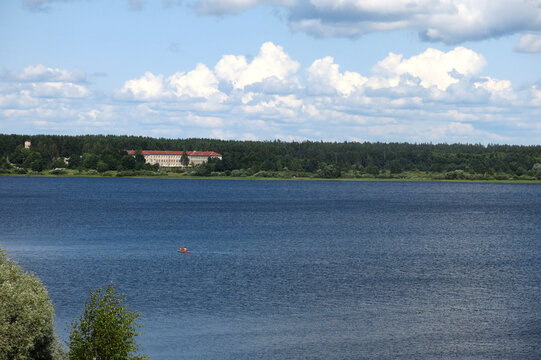 summer view of Lake Solomeno on Toropets