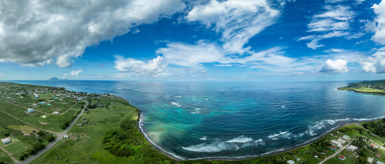 Aerial View Beautiful Dieppe Beach