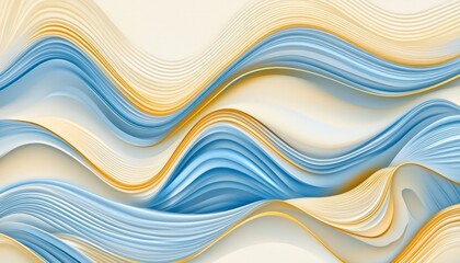 A flat vector pattern of blue and beige lines vector graphics