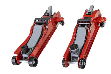 Low profile, double piston heavy duty garage manual hydraulic jack for lifting  cars and cargo....