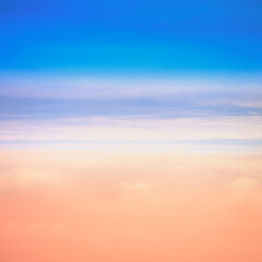 Abstract sky backgrounds with clouds, aerial shot